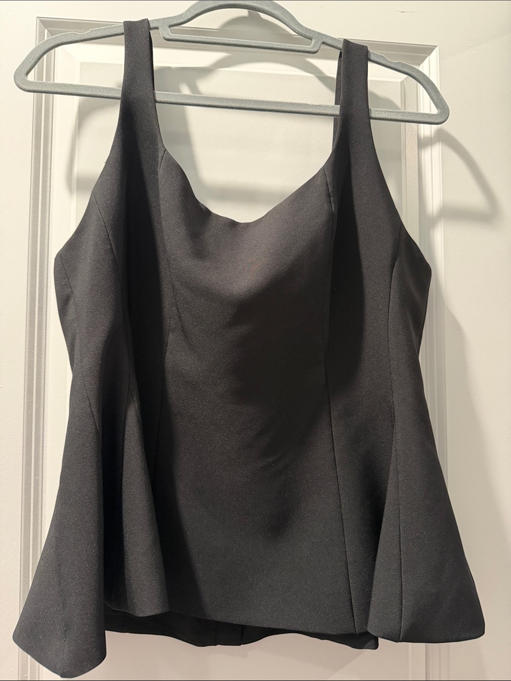 Commense Black Peplum Blouse